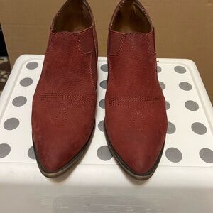 Lucky Brand Red Ankle Booties